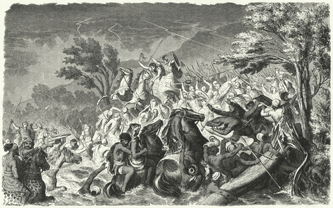 Battle of the Crimissus, 339 BC (engraving)