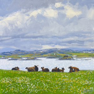 Dozing Sheep, Iona, 2015 (oil on canvas)
