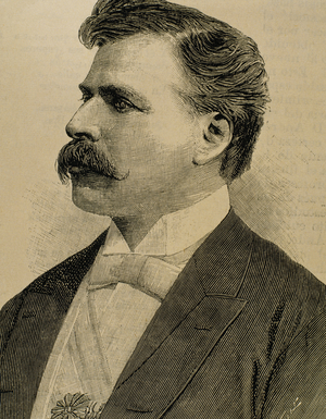 Julio Herrera Obes (1841-1912), Uruguayan politician, Portrait (engraving)