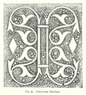 Wood carving: Indented ground (engraving)