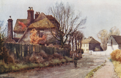 Chalk, House where Dickens Spent his Honeymoon (colour litho)