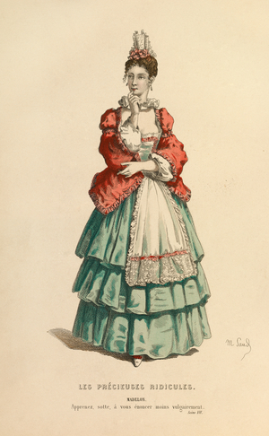 Costume for the role of Madelon, c.1868 (engraving)
