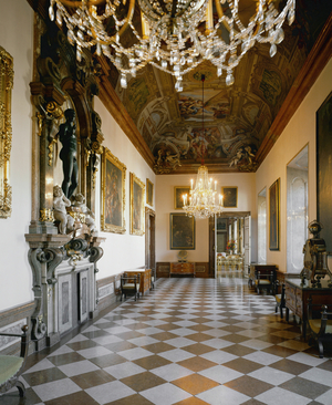 Interior of the residence of the prince-archbishops of Salzburg, Erzbischoefliches Palais, Salzburg, Austria (phtoto)