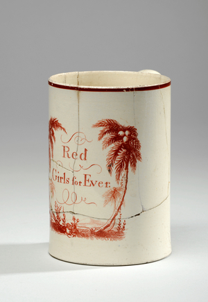 Mug, 1830-40 (creamware)