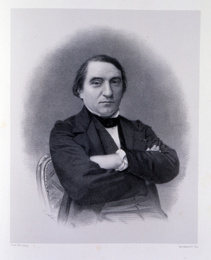 Joseph Ernest Renan (1823-1892) (engraving)