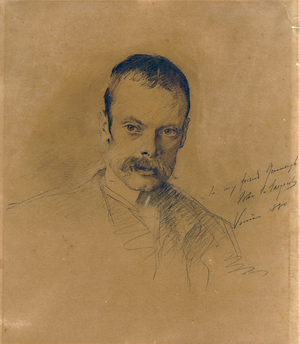 To my friend Greenough, John S. Sargent, Venice 1880 (Gordon Greenough), 1880 (pencil on paper)