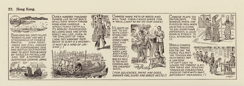 Our Wonderful Empire strip: Hong Kong (litho)