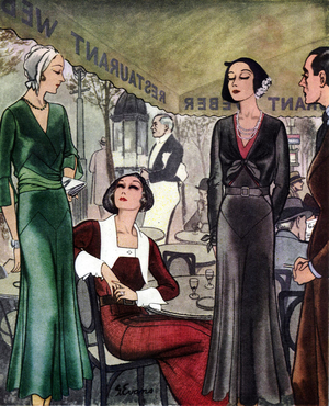 Womens Fashion Magazine Advert, USA, 1930s