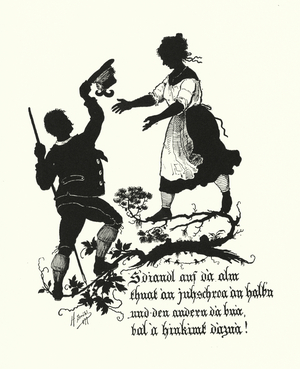 Silhouette by Hugo Strohl (litho)