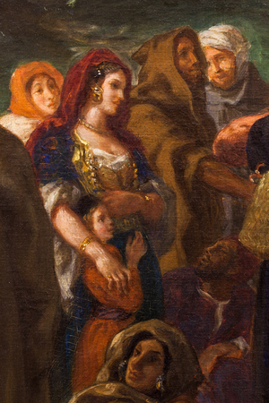 Comediens ou bouffons arabes, 1848 (Oil on canvas)