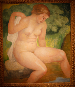 Bather in grove, around 1931 (oil on wood)
