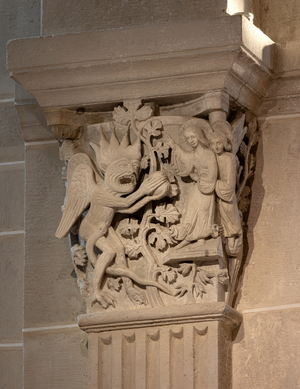 First temptation of Christ, (sculpture)