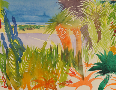 Cactus garden, 2016 (watercolour)