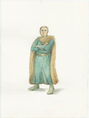 A reconstruction illustration showing Duke William of Normandy circa 1066