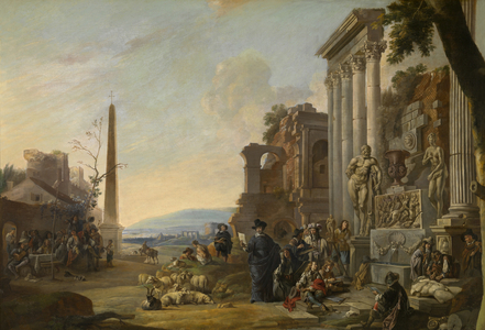 The Study of Art in Rome, 1662 (oil on panel)