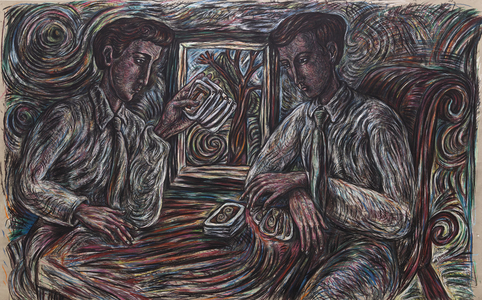 Trout, 1985 (pastel on paper)