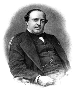 Charles Lachaud (1817-1882) french lawyer, engraving