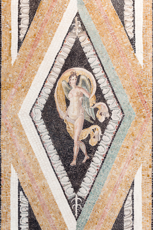 Floor mosaic dating to the 1st century BC depicting Nike, from a roman villa near via Ruffinella in Rome (mosaic)