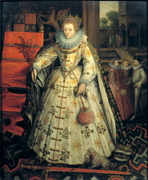 Queen Elizabeth I, c.1580 (oil on panel)