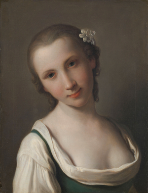 A young Woman, 1756 (oil on canvas)