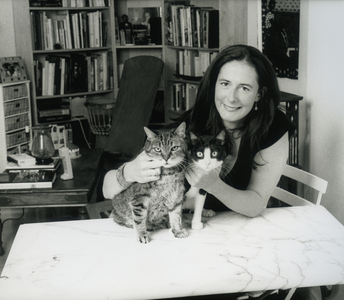 Vinciane Moeschler and her cat