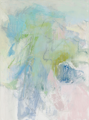 Abstract composition, Organic forms/plant series, 2020, (mixed media - oil, acrylic, oil stick & charcoal on linen canvas)