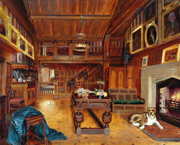 Shibden Hall, Housebody, 1877 (oil on canvas)
