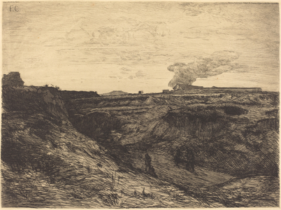 Quarry near Montmartre, 1865 (etching with drypoint on laid paper)