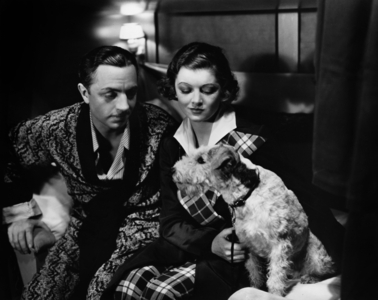 The Thin Man with William Powell, Myrna Loy and Skippy the dog, 1934 (film still)