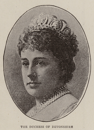 The Duchess of Devonshire (b/w photo)