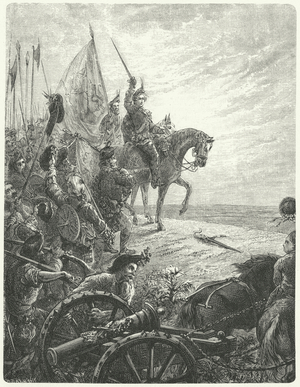 Charles Edward Stuart's return to Scotland, 1745 (engraving)