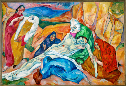 Deploration of Christ (tempera on canvas)
