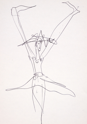 Picasso sketches 184, 1988 (drawing)