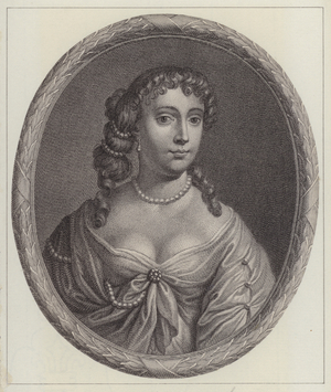 Anne Hyde, Duchess of York, first wife of King James II (engraving)