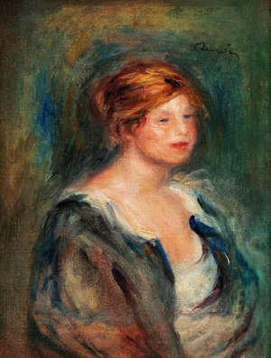 Young Girl in Blue (Blonde Woman's Head), c.1906-10 (Oil on canvas)