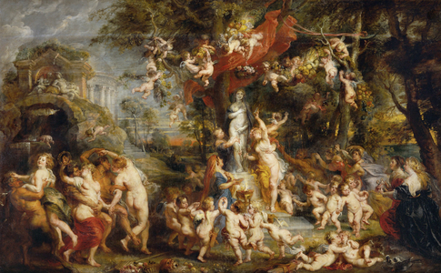 The Feast of Venus, (oil on canvas)