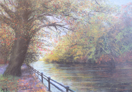 Boulters Lock Maidenhead, 2023 (pastel)