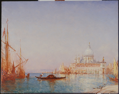Venice, the Salute. Morning effect, between 1860 and 1890 (oil on wood)