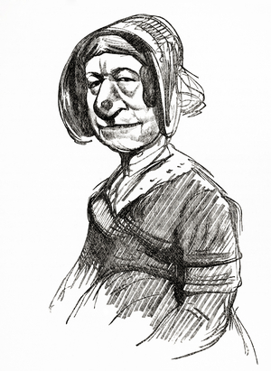 Illustration entitled 'London Slums', 1885 (lithograph)