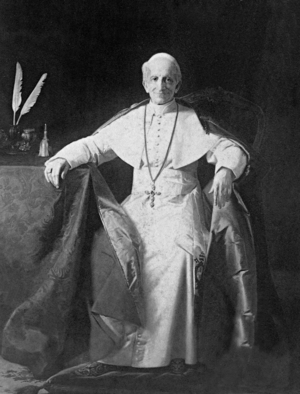 Pope Leo XIII, 1901 (b/w photo)