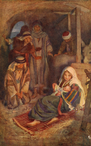 New Testament: The Nativity (colour litho)