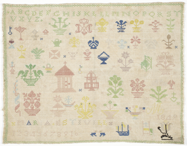Sampler (silk, linen)