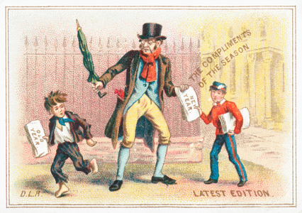 Old Year, New Year, Card (chromolitho)