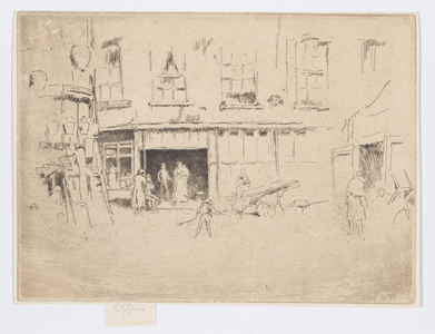 Little Court, c.1880-81 (etching; ink on paper)