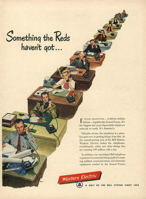 Western Electric Magazine, advert, USA, 1950s