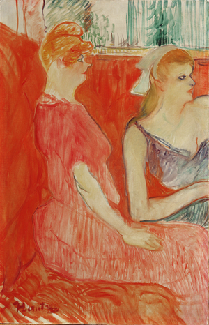 Study for 'In the Salon on the Rue des Moulins', 1894 (oil on canvas)