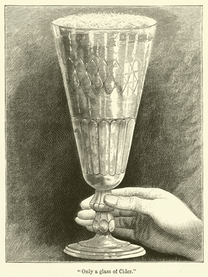 "Only a glass of Cider" (engraving)