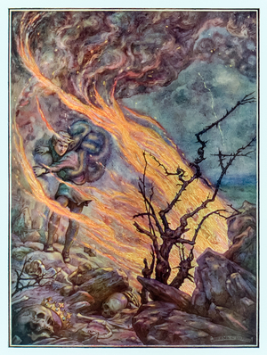 Christian on his way to Legalitys house from The Pilgrims Progress by John Bunyan