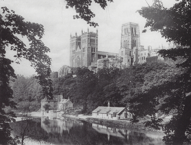 Durham Cathedral from the Banks (b/w photo)