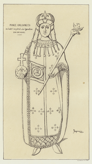 Prince carlovingien (colour litho)